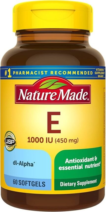 Buy NATURE MADE VITAMIN E 1000IU X 60 Online