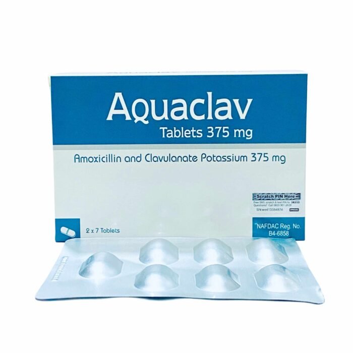 buy Aquaclav 375mg Amoxicillin + Clavulanate Potassium online in nigeria